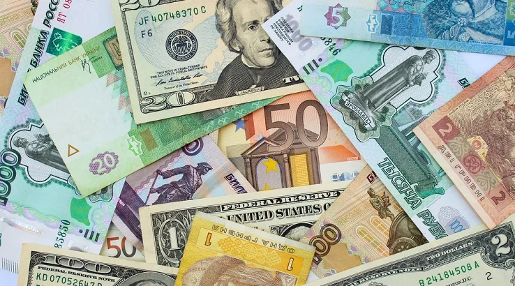 تصویری از دلار و دیگر ارز های بین المللی