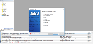 انتخاب گزینه Next در MQL Wizard&nbsp;