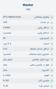 حساب معاملاتی Master