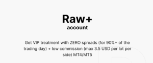 حساب +RAW بروکر اف ایکس پرو
