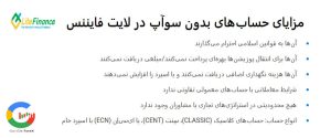 مزایای حساب اسلامی یا Free Swap بروکر لایت فایننس