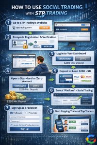 نحوه استفاده از سوشال تریدینگ در بروکر STP Trading