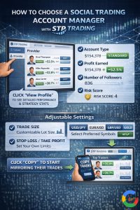 نحوه انتخاب مدیر حساب سوشال تریدینگ در بروکر STP Trading&nbsp;